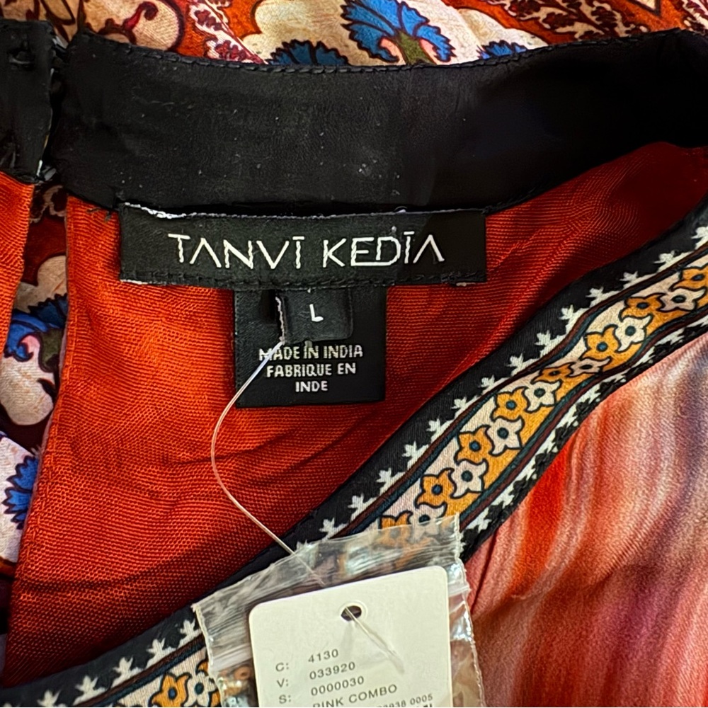 Tanvi Kedia Anthropologie boho dress new sz Large - Picture 4 of 13